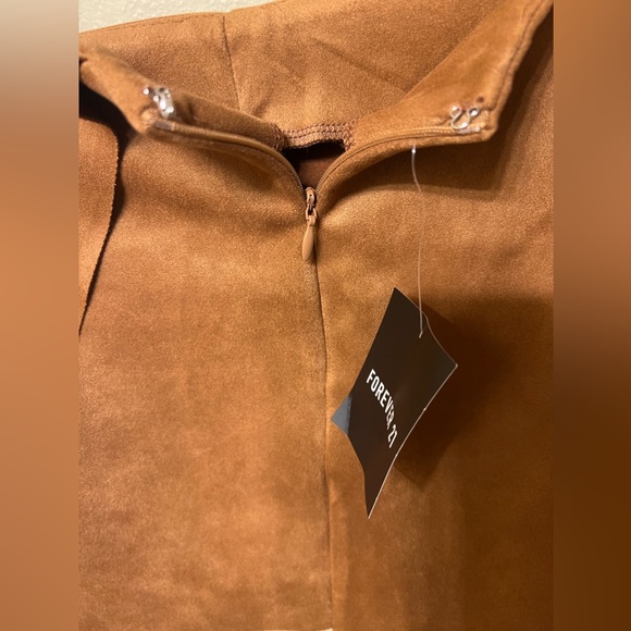 Suede Skort Tan Forever 21 NWT - Picture 4 of 6